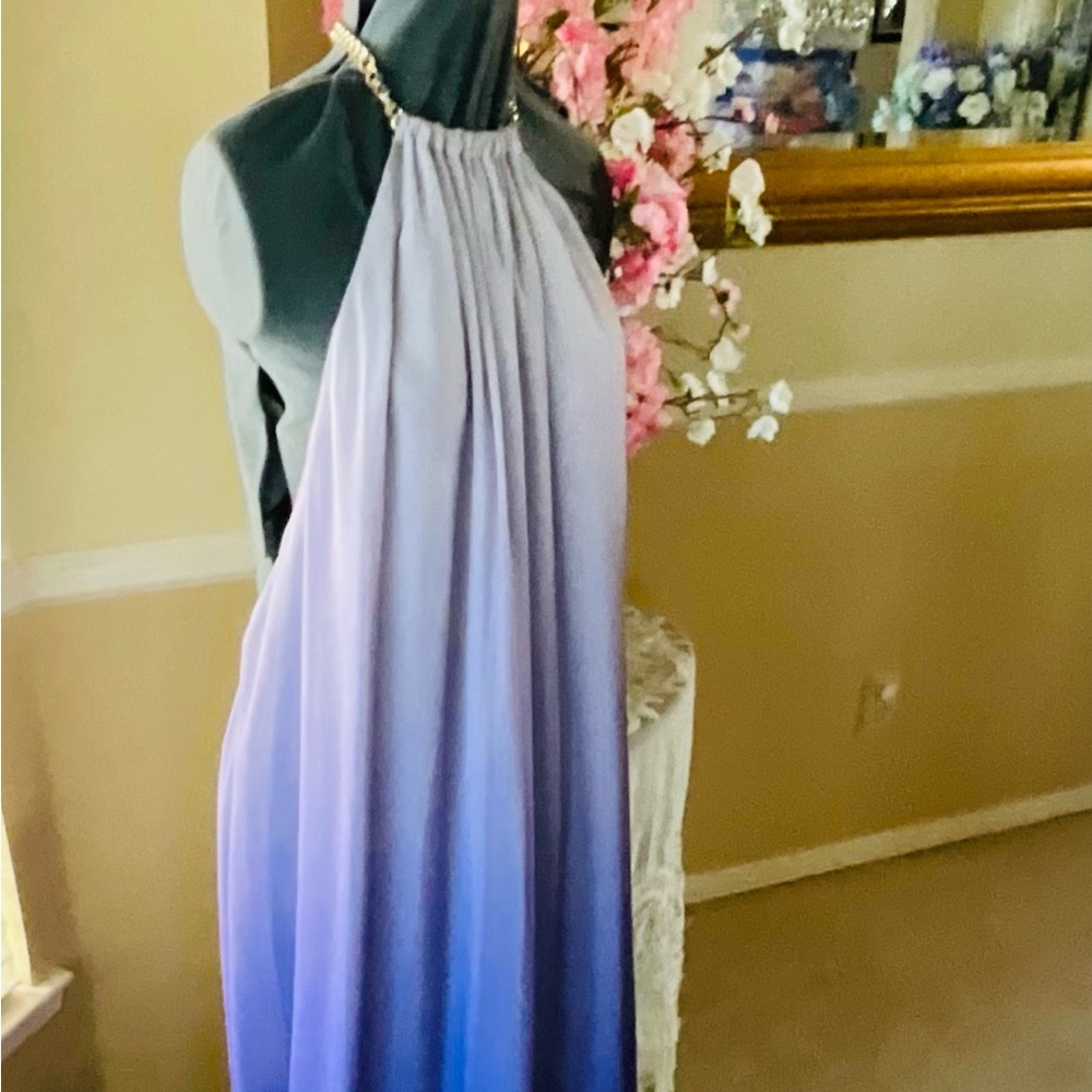 Elegant Purple Ombre Halter Dress. Reduction sale 2026